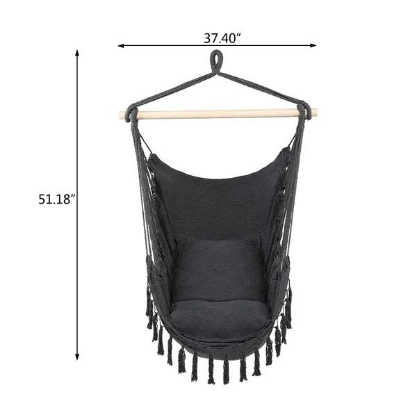 1.5x1.2m Tassel Plus Pillow Hanging Chair XH