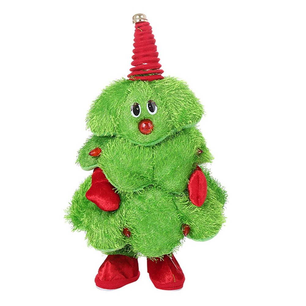 Wisted Wiggle Hip Christmas Tree Singing Dance Plush Toy Musical Doll Stuffed Animated Gift for Kid - Sluxe Fashions