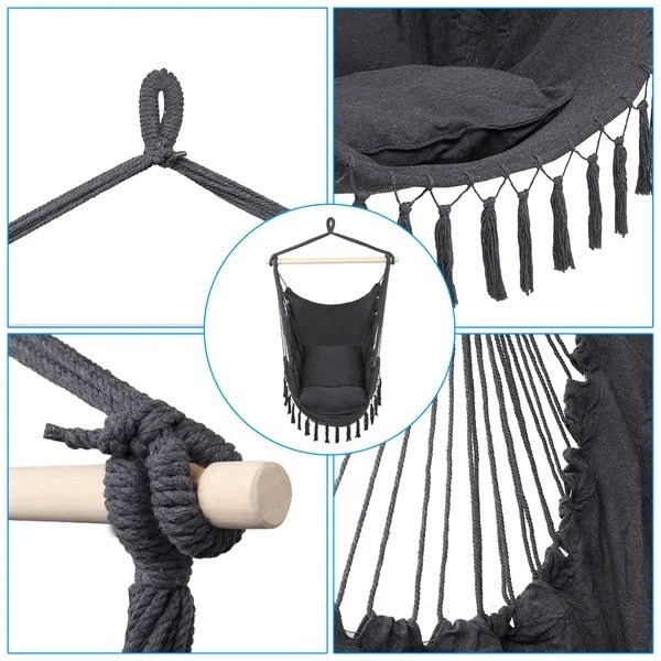 1.5x1.2m Tassel Plus Pillow Hanging Chair XH