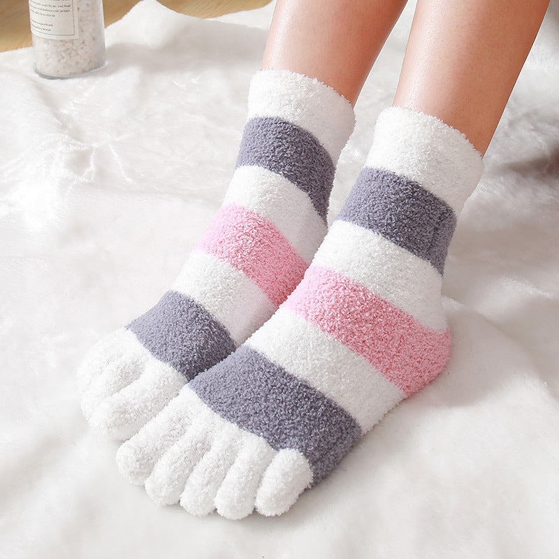 Women's Autumn And Winter Thermal Coral Fleece Sleeping Socks