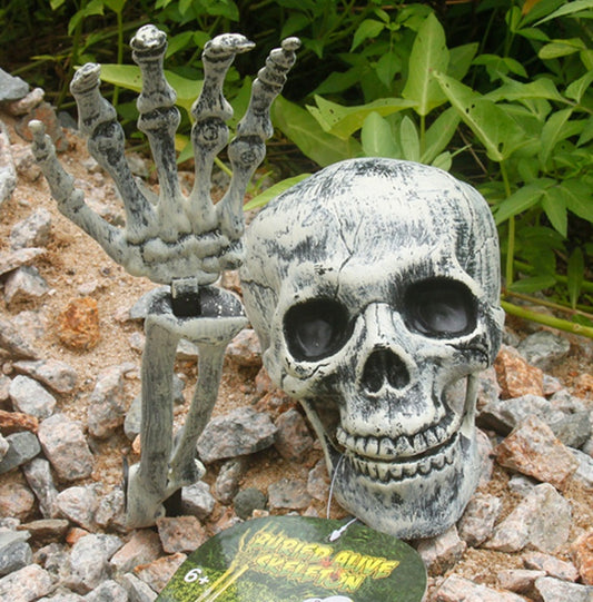 Halloween decoration props skull claws horror funny simulation haunted house garden plastic  simulation ornaments