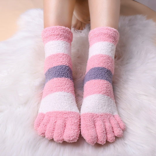 Women's Autumn And Winter Thermal Coral Fleece Sleeping Socks