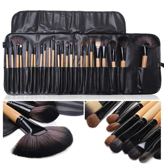 Gift Bag Of 24 Pcs Makeup Brush Sets Professional Cosmetics Brushes Eyebrow Powder Foundation Shadows Pinceaux Make Up Tools - Sluxe Global